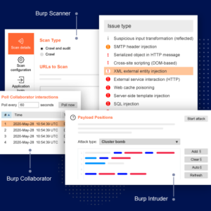 burpsuite screenshots