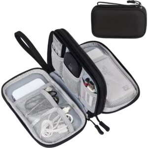 Electronics Accessory Bag 20x10.9x5.6cm Black