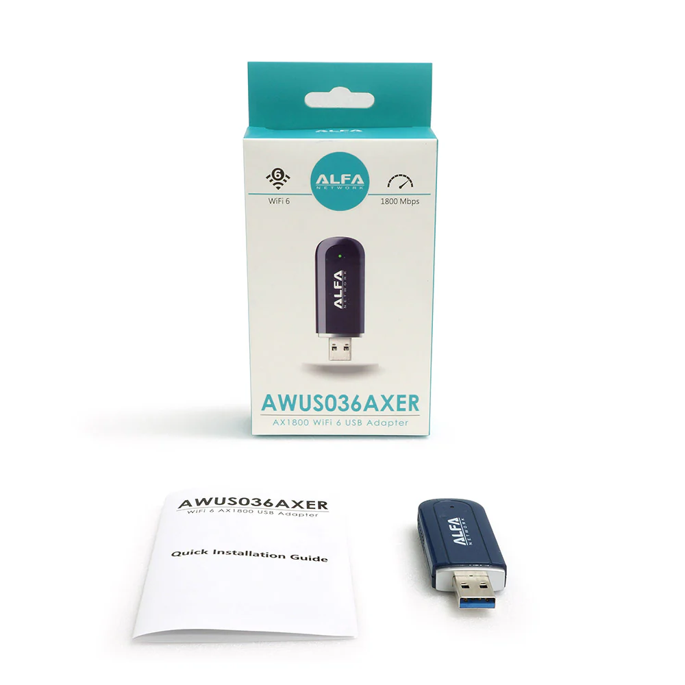 ALFA AWUS036AXER 802.11ax WiFi 6 1800Mbps WiFi USB Adapter