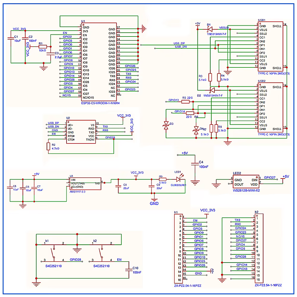 ESP32-C5 32pin 4MB Development Board - Image 6