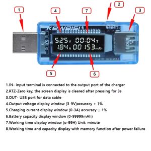 USB voltage current energy meter tester 2