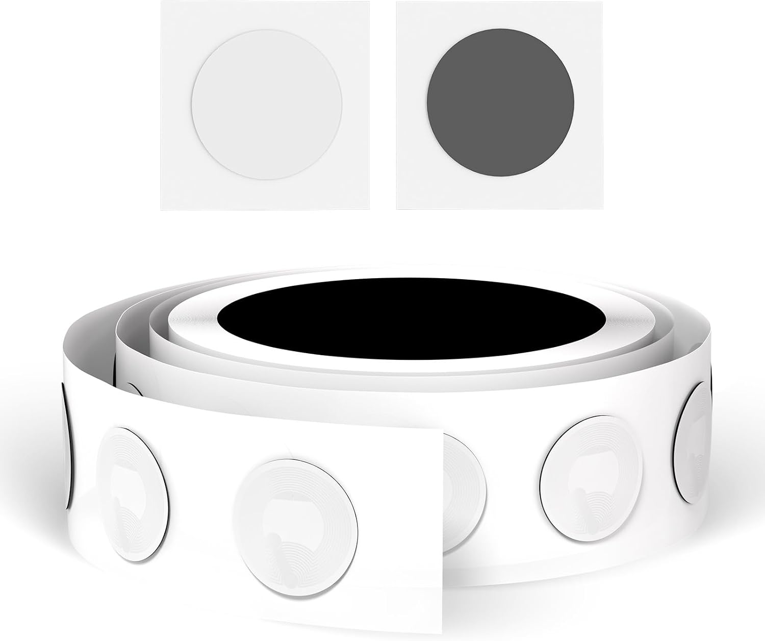 10pcs Anti-Metal NFC Sticker NTAG215 – White Round 25mm